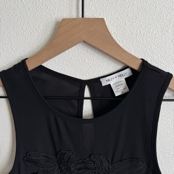 Miley + Molly‎ Bodysuit Womens Small Black Mesh Sheer Nylon Ballet Fairy Grunge - Picture 8 of 14